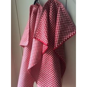 Hand- en Theedoek - Ruit Klein - Rood